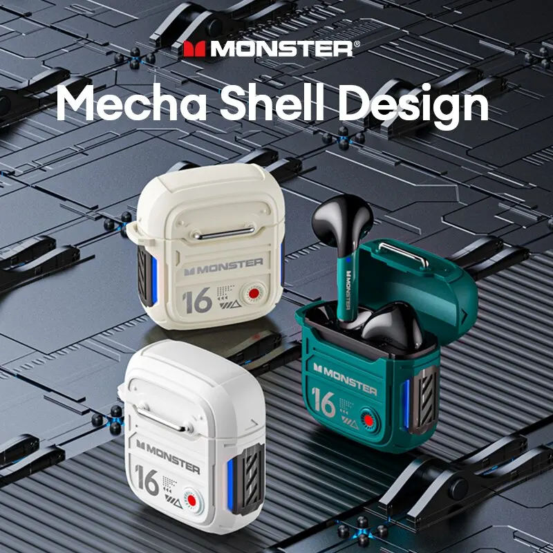 Monster XKT16 Wireless Earphones Bluetooth 5.3 Gaming Headset HiFi Sound HD Call Music Earbud Touch Control Headphones Dual Mode - Image 2