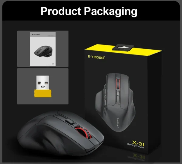 E-YOOSO X-31 USB 2.4G Large Gaming Mouse - Image 7