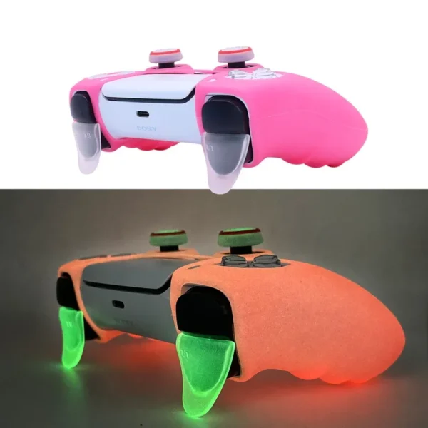 Glow in Dark Soft Silicone Case For PS5 Dual Sense Controller - Image 5