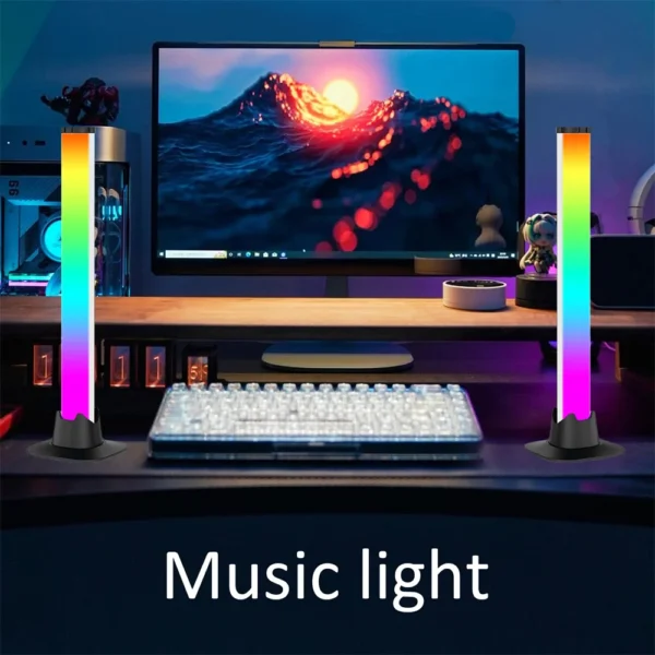 Wiscolor Smart RGB Pickup Light Music Rhythm Lights Gaming Table Lamp Christmas Decoration Ambient Light Rhythm Desktop Lighting - Image 4