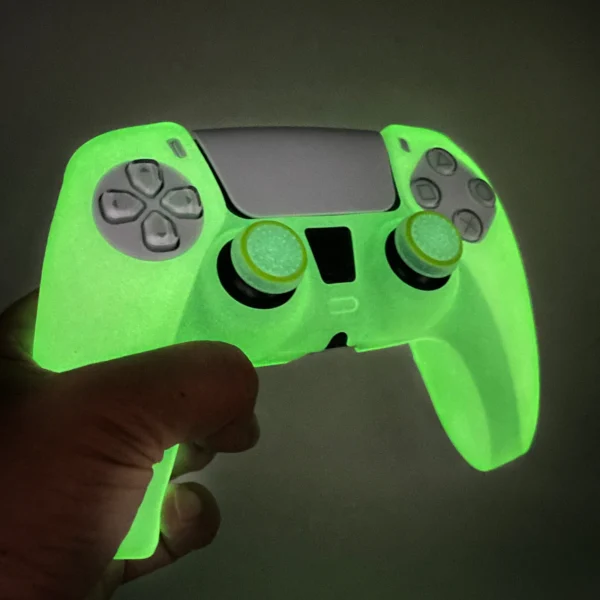 Glow in Dark Soft Silicone Case For PS5 Dual Sense Controller - Image 8