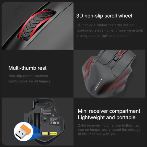 E-YOOSO X-31 USB 2.4G Large Gaming Mouse - Image 5