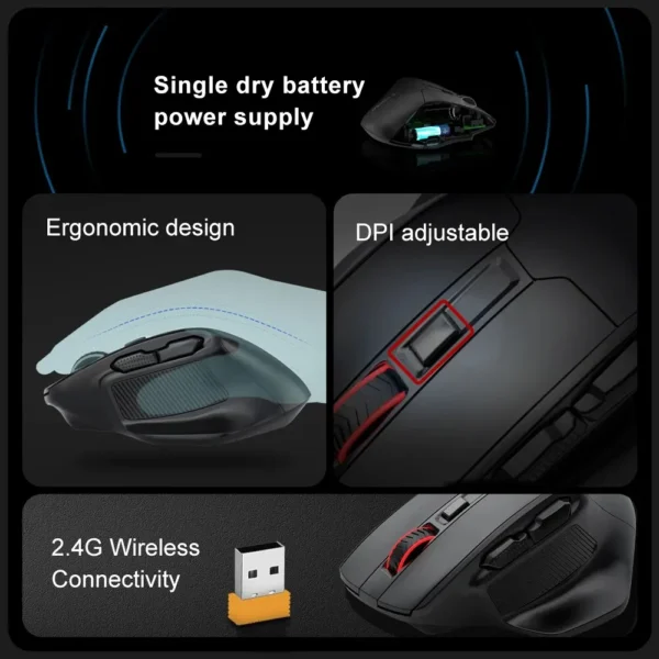 E-YOOSO X-31 USB 2.4G Large Gaming Mouse - Image 2