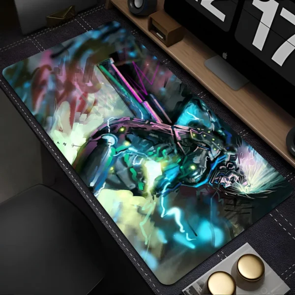 Metal Gear Rising Raiden Large Gamer Mouse Pad Laptop Gaming Accessories Keyboard Mousepad Anime Game Cabinet Table Mat Carpet - Image 6