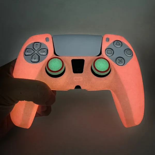 Glow in Dark Soft Silicone Case For PS5 Dual Sense Controller - Image 2