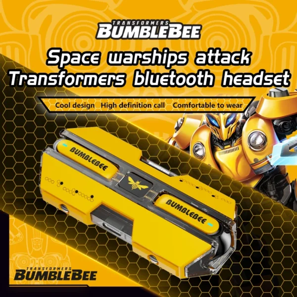 Bumblebee Transformers TF-T01 Bluetooth 5.3 Earphone Wireless Headset - Image 4