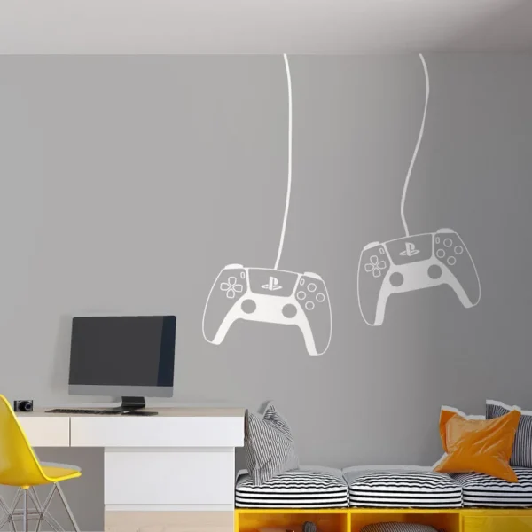 Gamer Wall Decal Video Games PS4 Controller Wall Sticker Gaming Room Decoration Removable Wall Art Decals A391 - Image 4