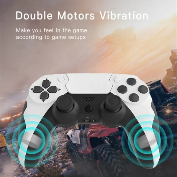 GAMINJA P48 Wireless Gamepad with Six Axis Gyroscope Game Controller For PS4 PS3 Console Wins 7 8 10 Dual Vibration PC Joystick - Image 5