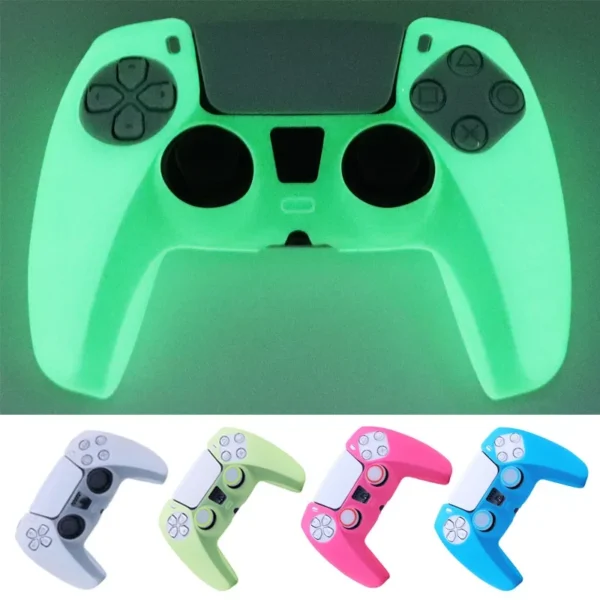 Glow in Dark Soft Silicone Case For PS5 Dual Sense Controller