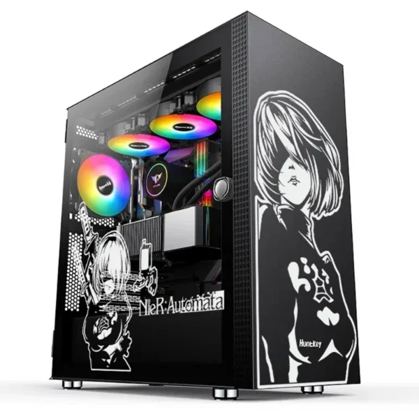 NieR:Automata ATX Gaming PC Case Stickers Mid Tower Computer Decorative Decal Anime Removable Waterproof Sticker - Image 4
