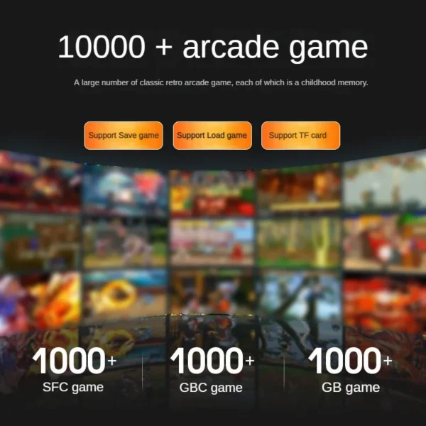 DY19 Mini Game Power Bank Portable Retro handheld Game Console 6000mAh capacity 3.2 Inch Soft Light Color Screen 10000+ Game - Image 5
