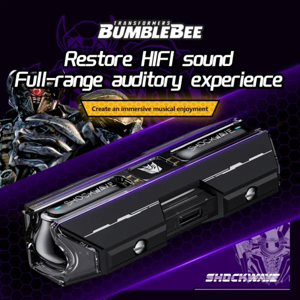 Bumblebee Transformers TF-T01 Bluetooth 5.3 Earphone Wireless Headset - Image 5